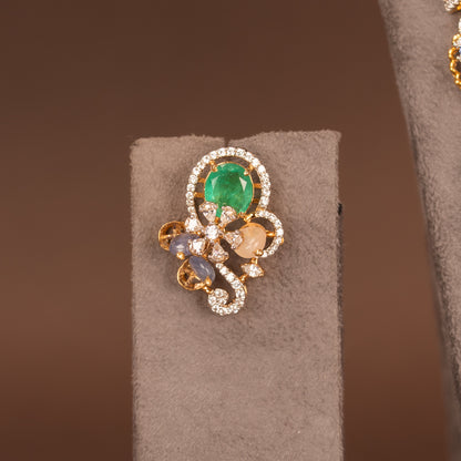 CZ Necklace and Earring