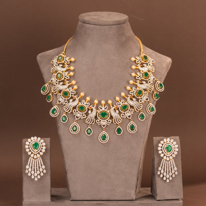 CZ Necklace and Earring