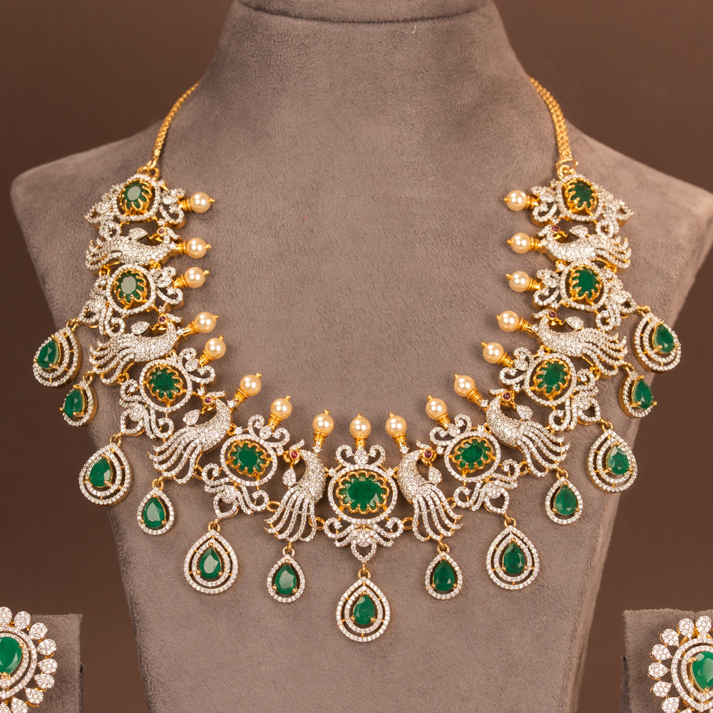 CZ Necklace and Earring