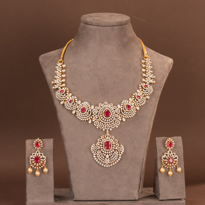 CZ Necklace and Earring