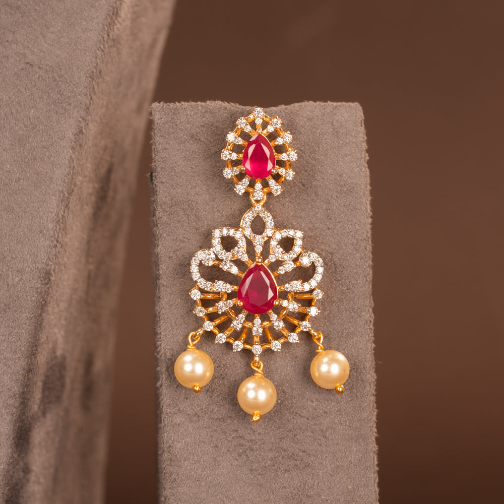 CZ Necklace and Earring