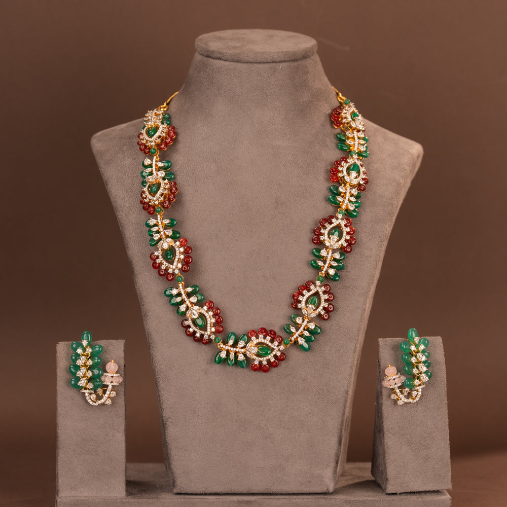 CZ Necklace and Earring