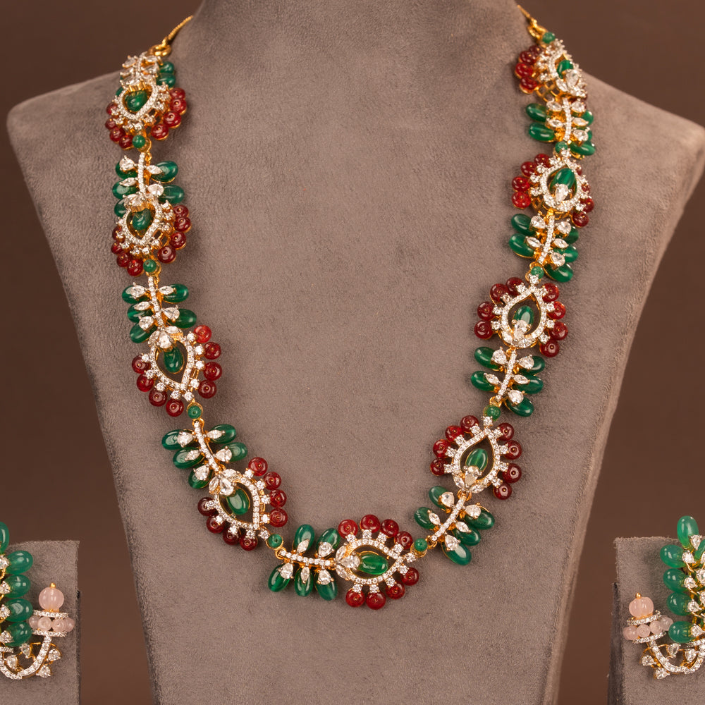 CZ Necklace and Earring