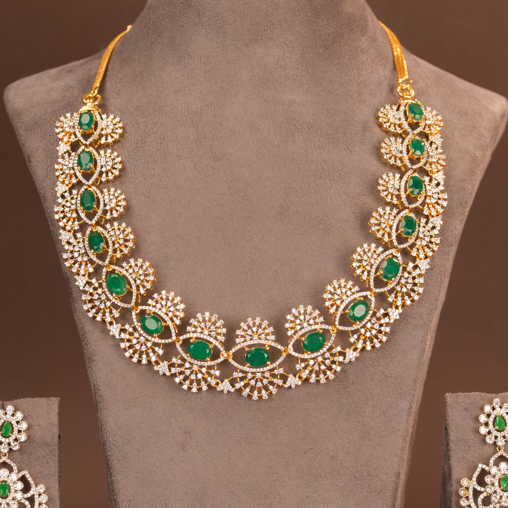 CZ Necklace and Earring
