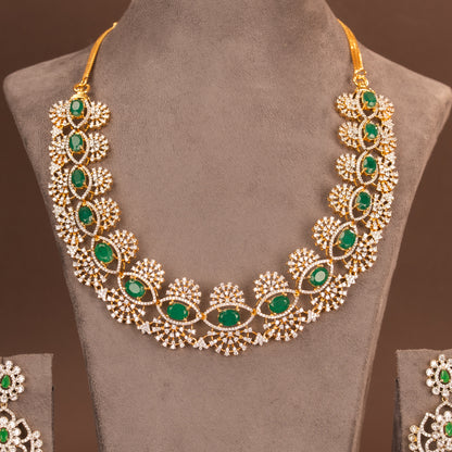 CZ Necklace and Earring