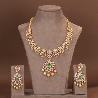CZ Necklace and Earring