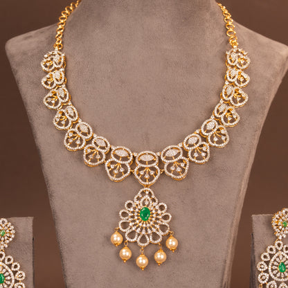 CZ Necklace and Earring