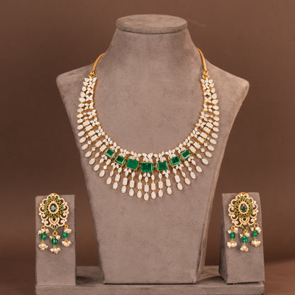 CZ Necklace and Earring