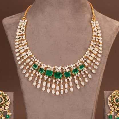 CZ Necklace and Earring