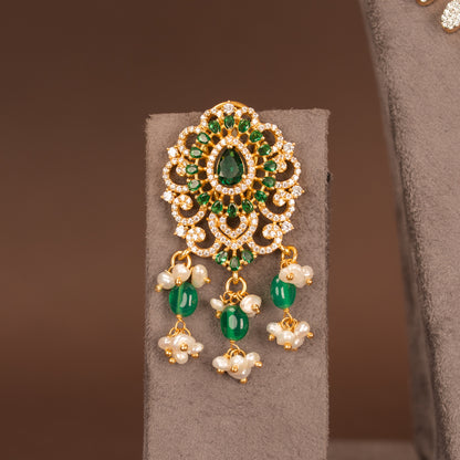 CZ Necklace and Earring