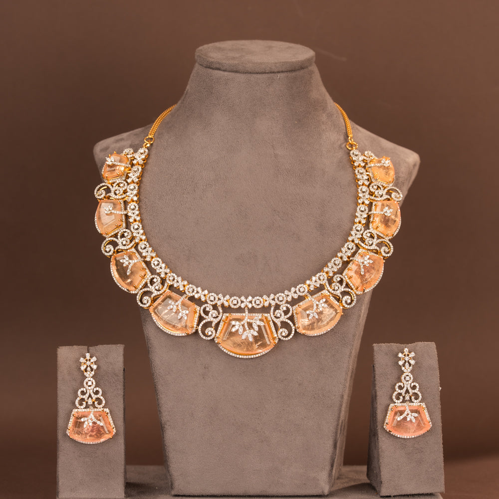 CZ Necklace and Earring