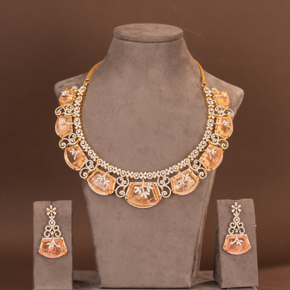 CZ Necklace and Earring