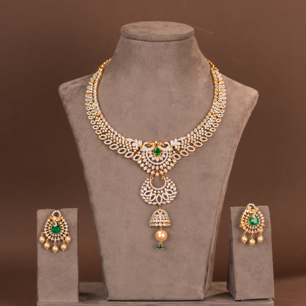 CZ Necklace and Earring