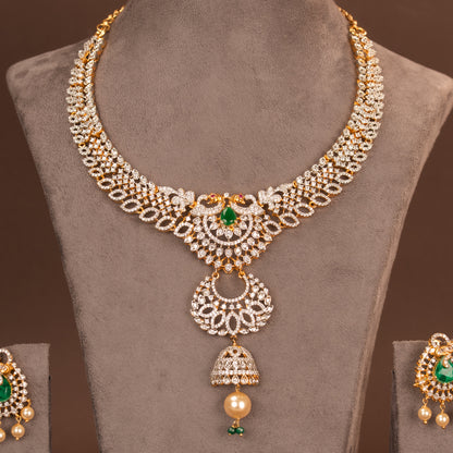 CZ Necklace and Earring