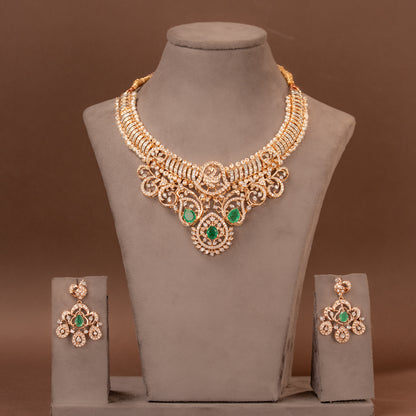 CZ Necklace and Earring