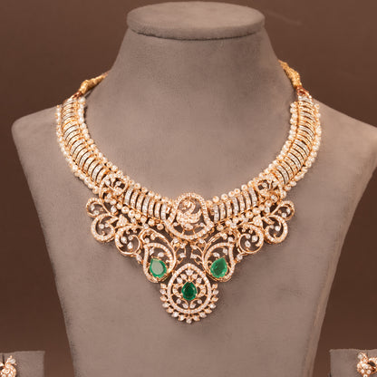 CZ Necklace and Earring