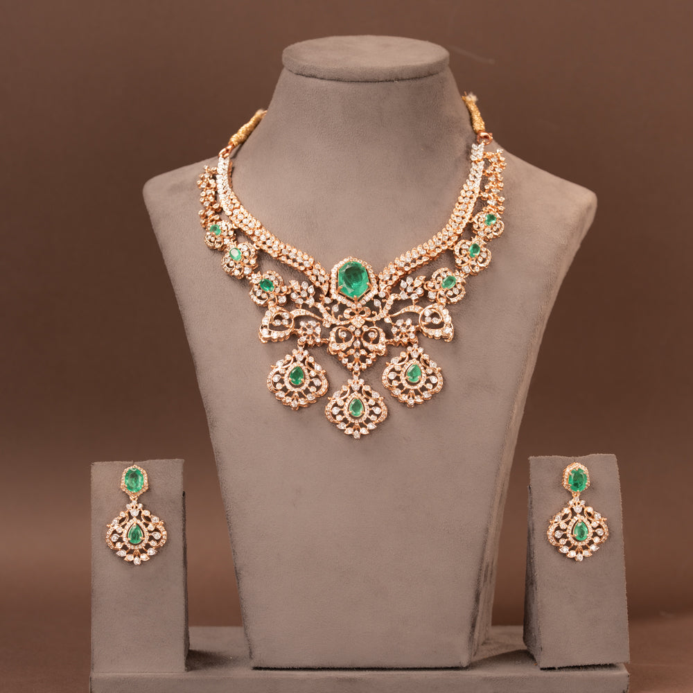 CZ Necklace and Earring