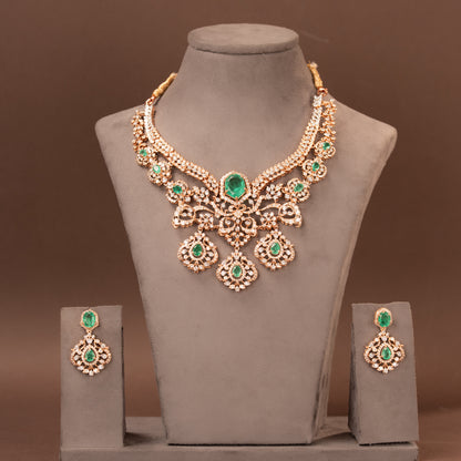CZ Necklace and Earring