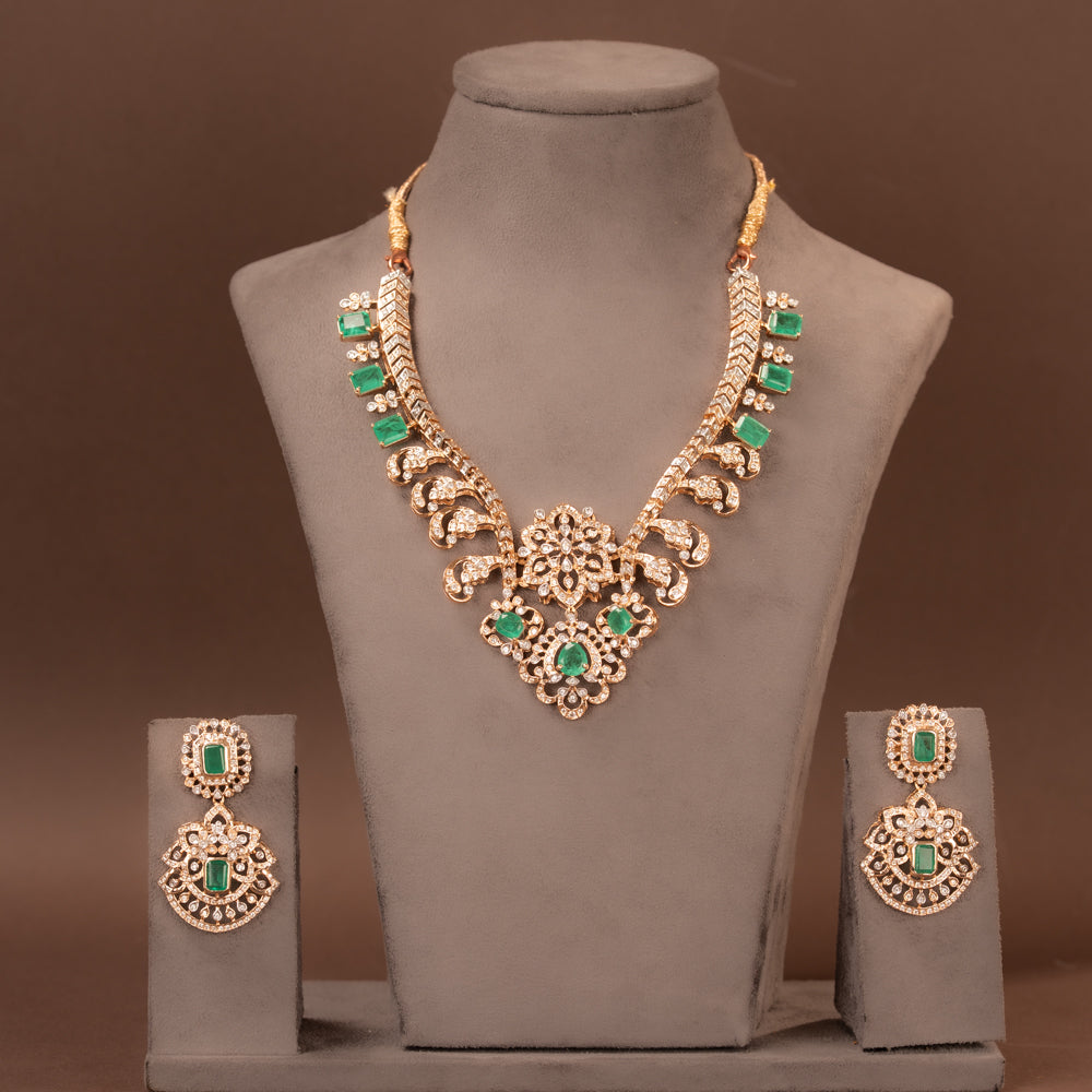 CZ Necklace and Earring