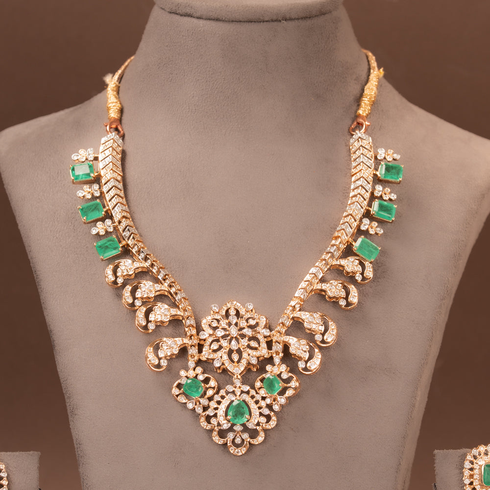 CZ Necklace and Earring