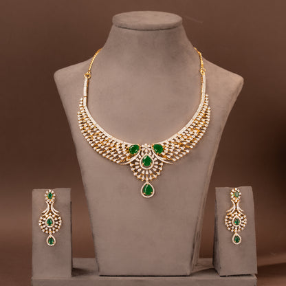 CZ Necklace and Earring