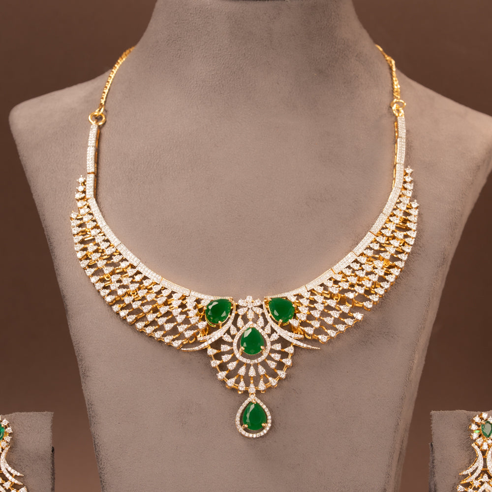 CZ Necklace and Earring
