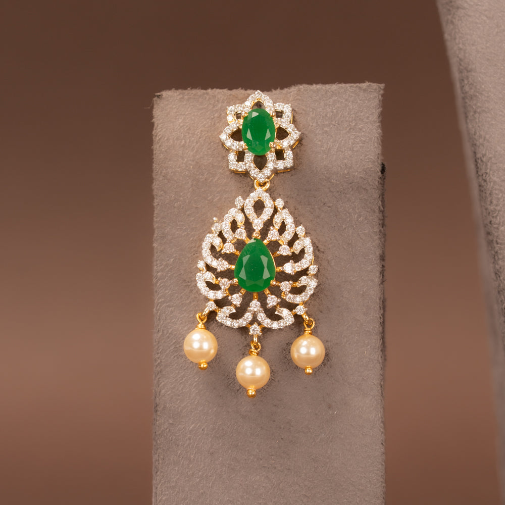 CZ Necklace and Earring