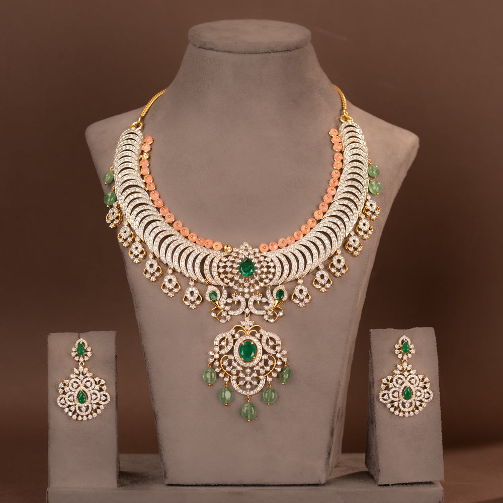 CZ Necklace and Earring
