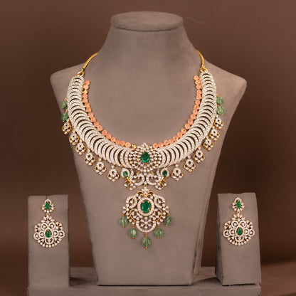 CZ Necklace and Earring
