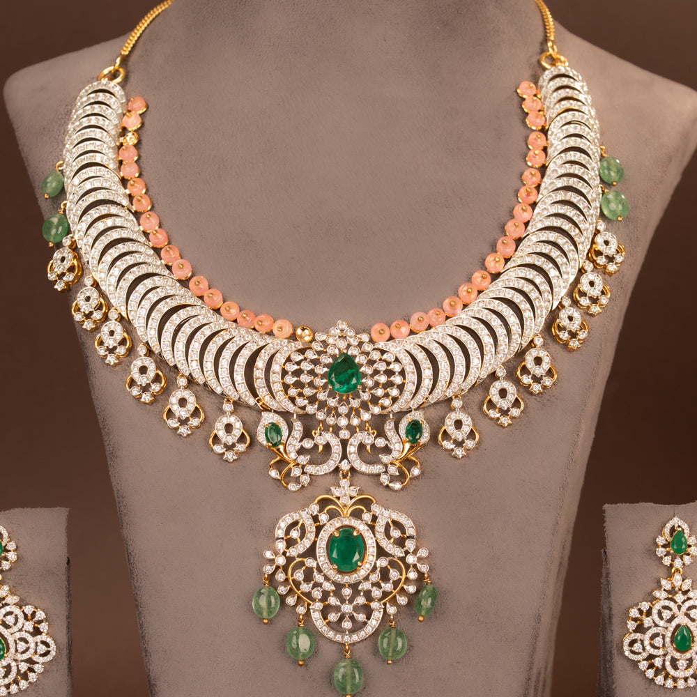 CZ Necklace and Earring