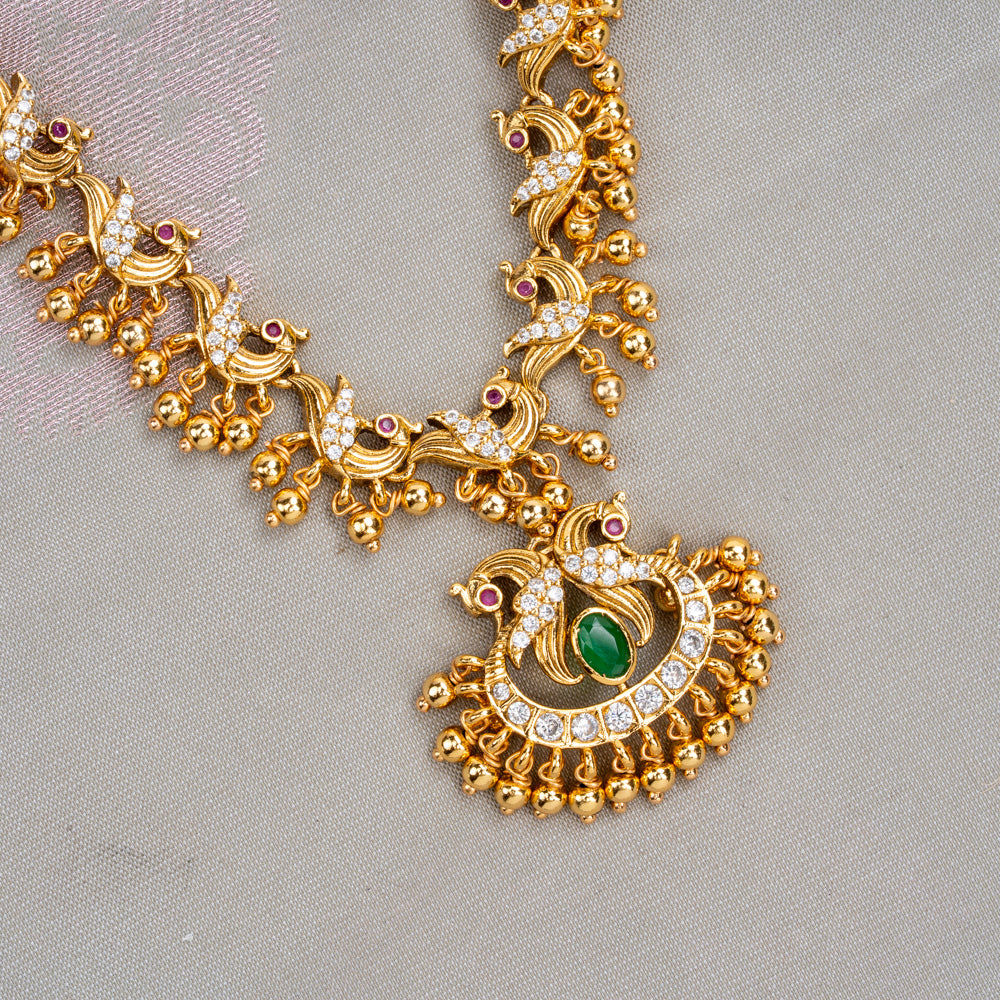 Peacock Charm Necklace