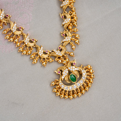 Peacock Charm Necklace