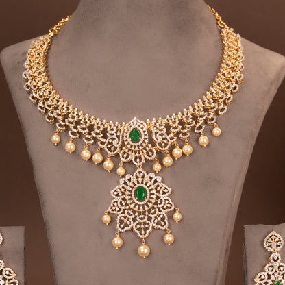 CZ Necklace and Earring