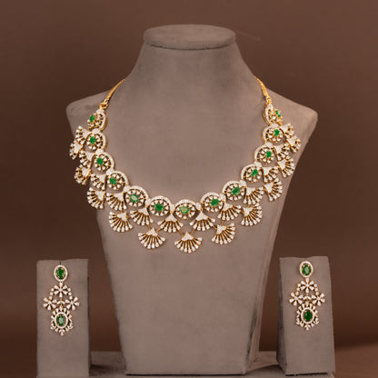 CZ Necklace and Earring