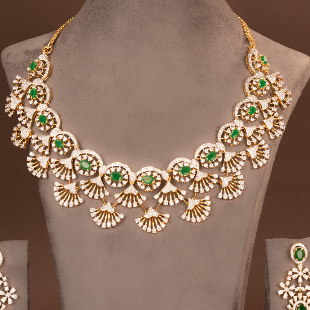 CZ Necklace and Earring
