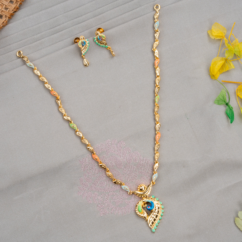 Mayilvalai Necklace &amp; stud