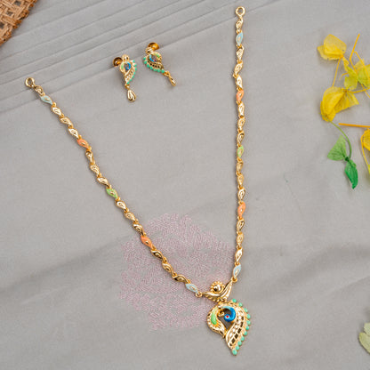 Mayilvalai Necklace &amp; stud