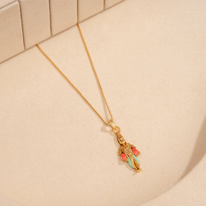 Gold Plated Chain &amp; Pendant Set