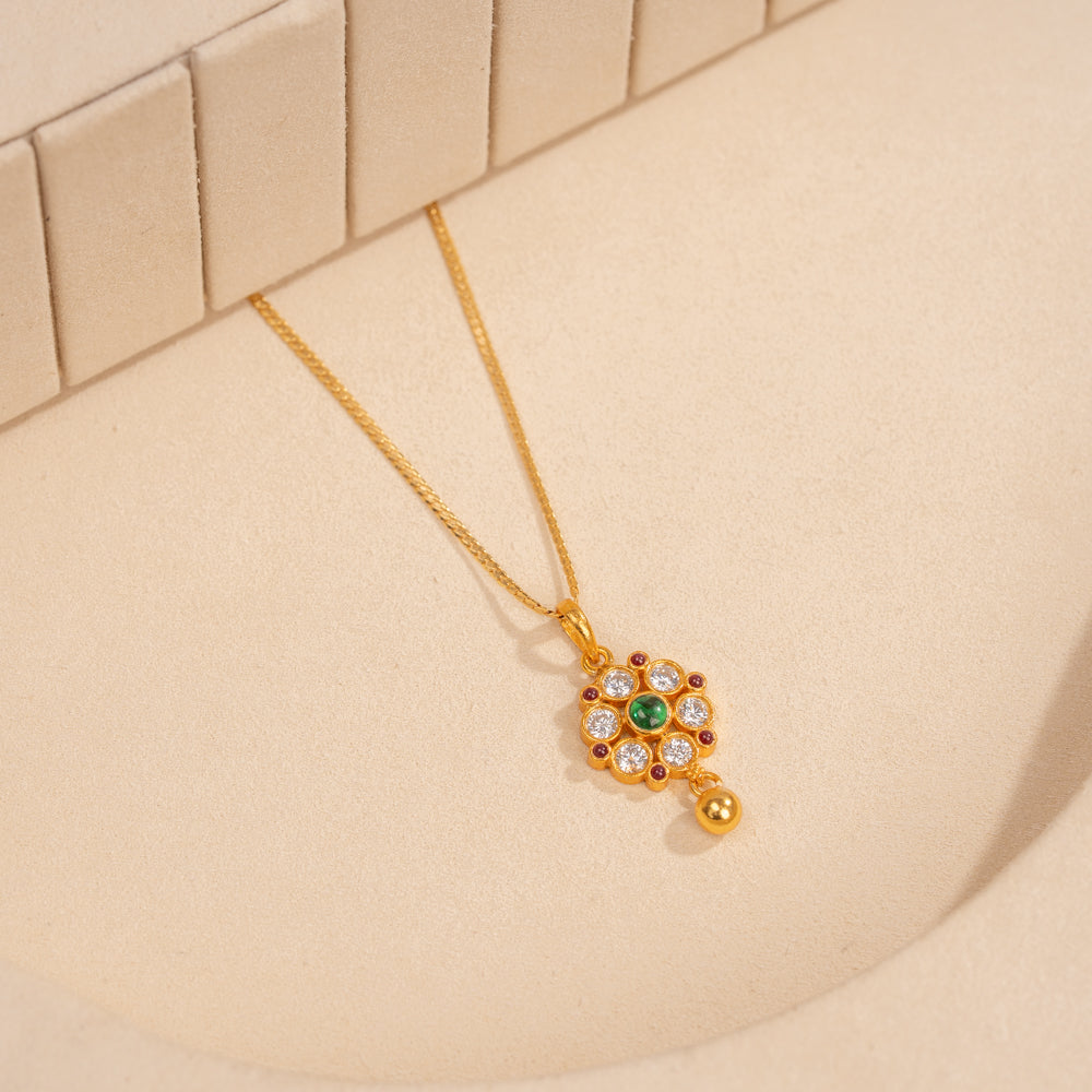 Gold Plated Chain &amp; Pendant Set