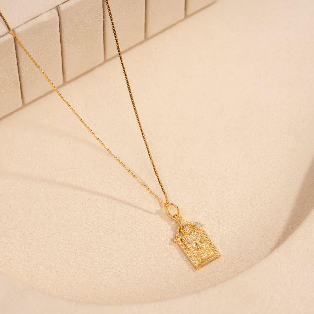 Gold Plated Chain &amp; Pendant Set