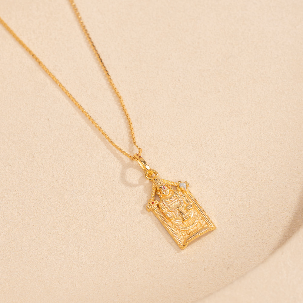Gold Plated Chain &amp; Pendant Set