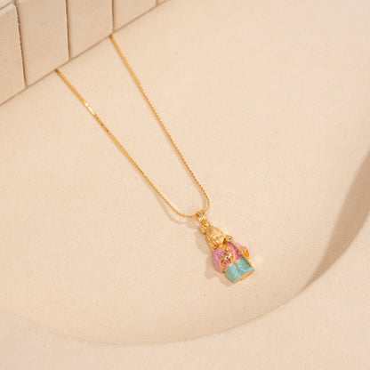 Gold Plated Chain &amp; Pendant Set