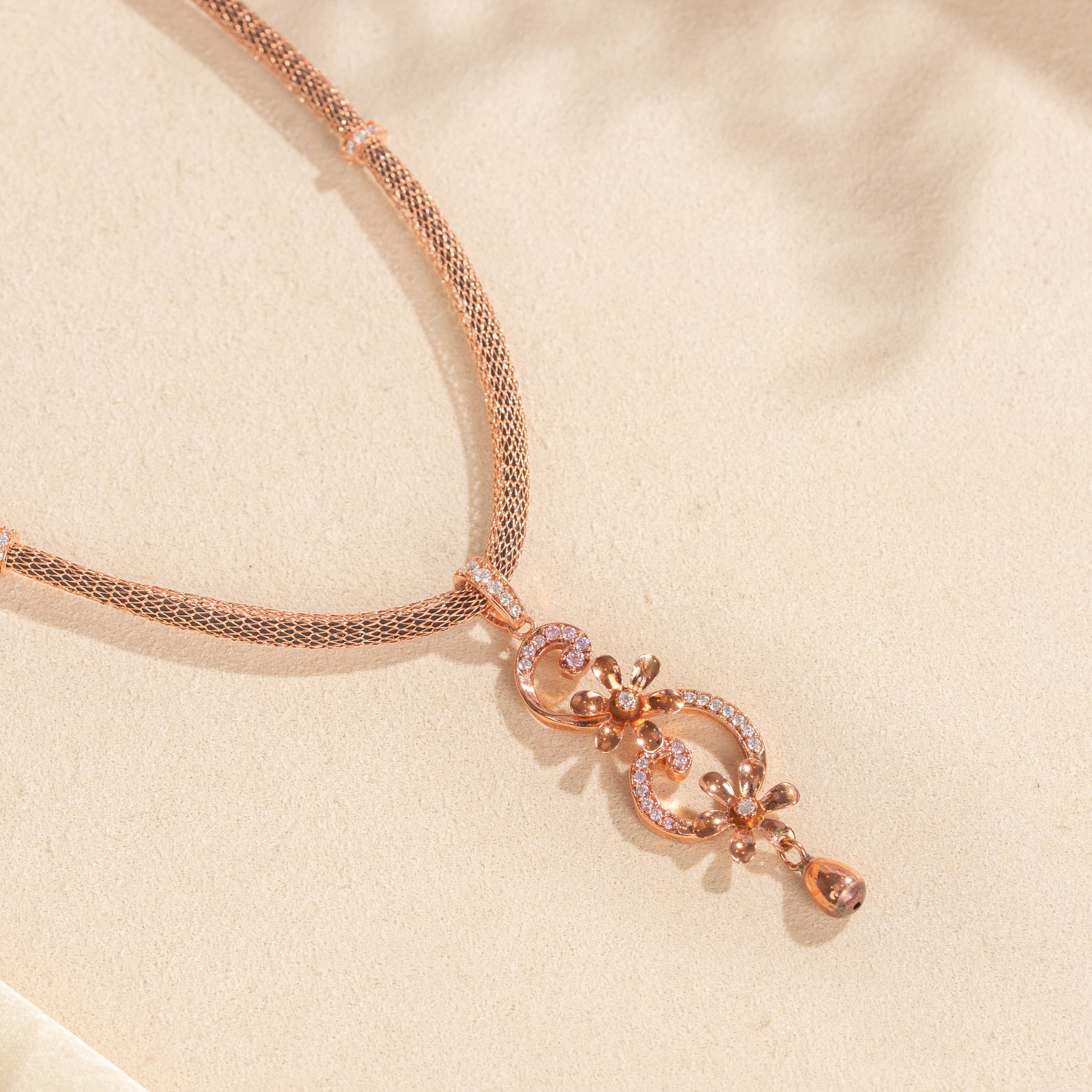 Rosegold Mesh Chain