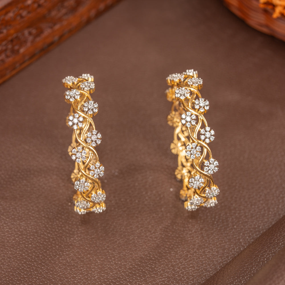 Nisarga Cubic Zirconia Bangle