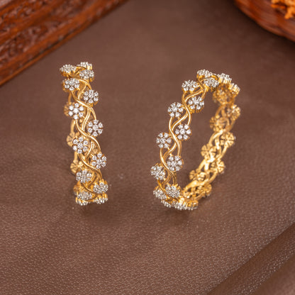 Nisarga Cubic Zirconia Bangle
