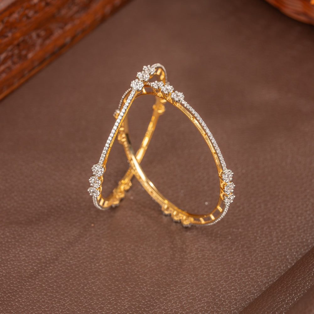 Ritambhara Cubic Zirconia Bangle