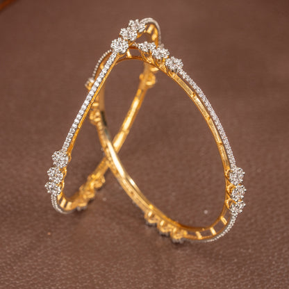 Ritambhara Cubic Zirconia Bangle