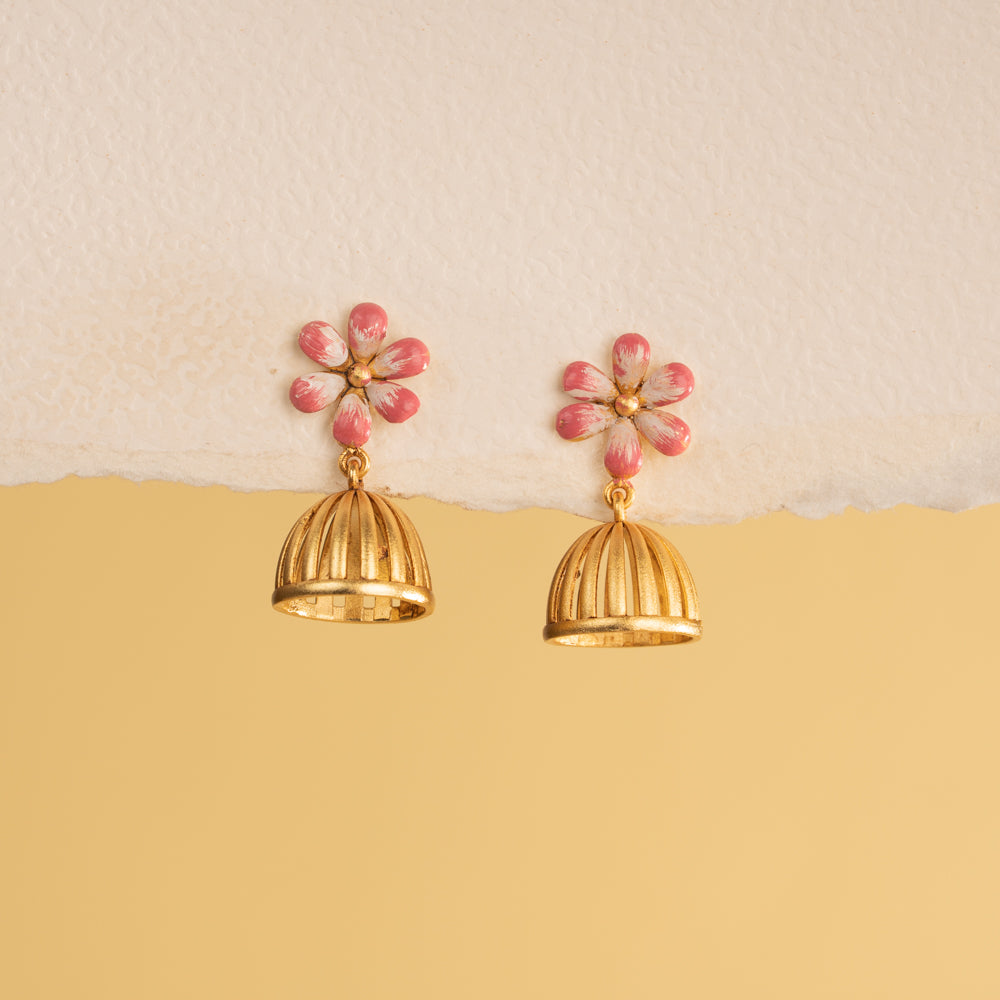 antique minimal jhumkas 925 silver jhumkas