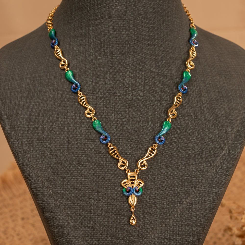 Premium Peacock Necklace Set