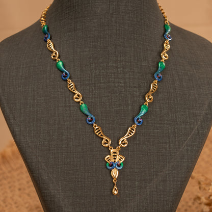 Premium Peacock Necklace Set
